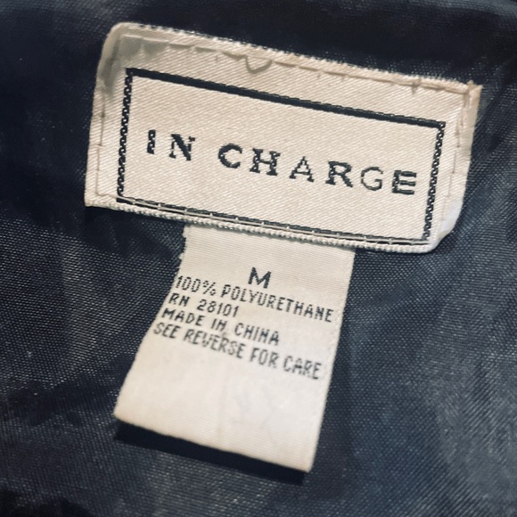 IN CHARGE 90s Vintage Coat Size Medium - Picture 3 of 3